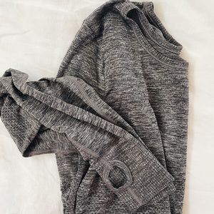 lululemon grey running long sleeve swiftly tech